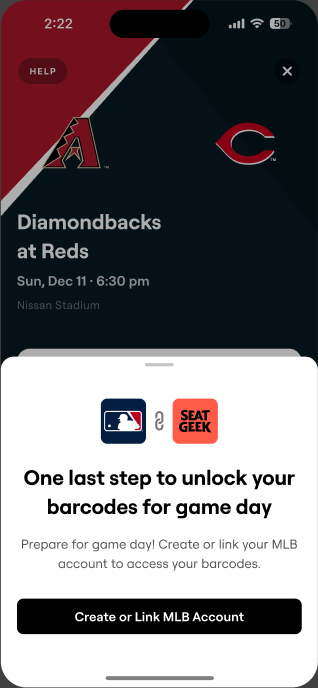 linking banner in ticket view