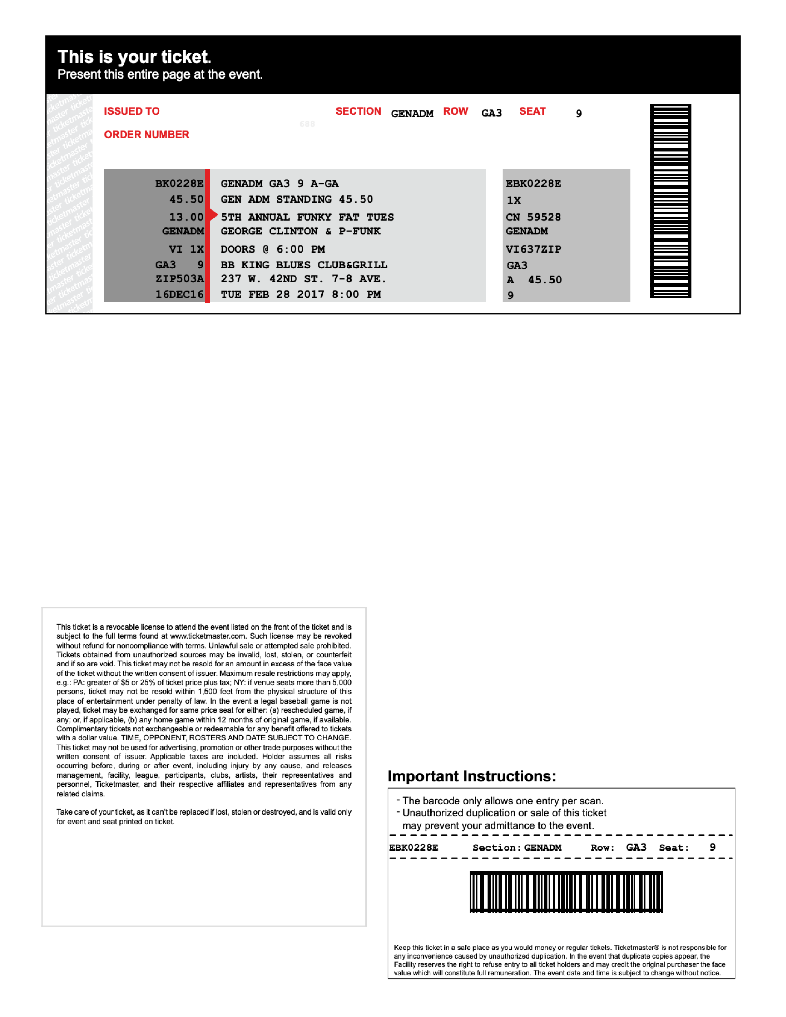PDF Ticket