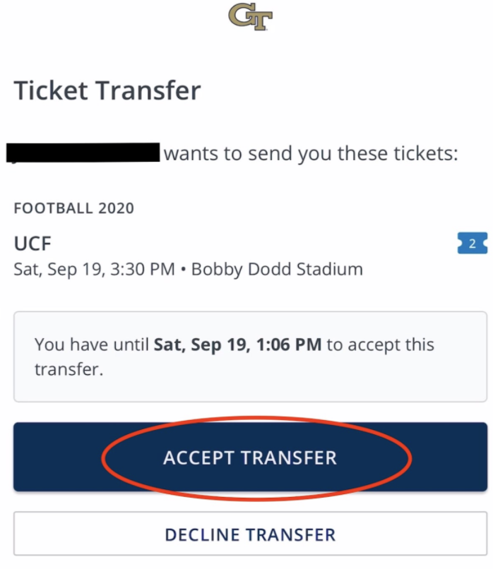 How do I accept my college football mobile transfer tickets? – SeatGeek