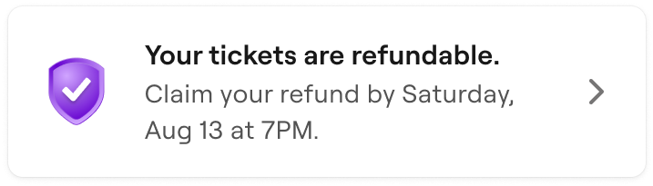 cancel and refund widget