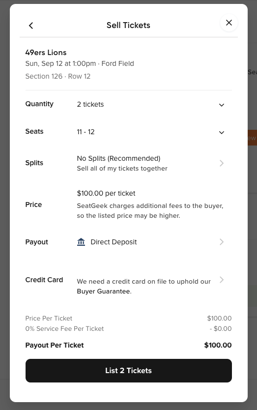 I bought tickets to the Eagles Divisional Round game almost a month ago on  SeatGeek, but tickets go on sale tomorrow only on Ticketmaster. Wtf did I  buy? Do I need to