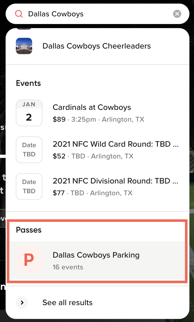 Parking passes