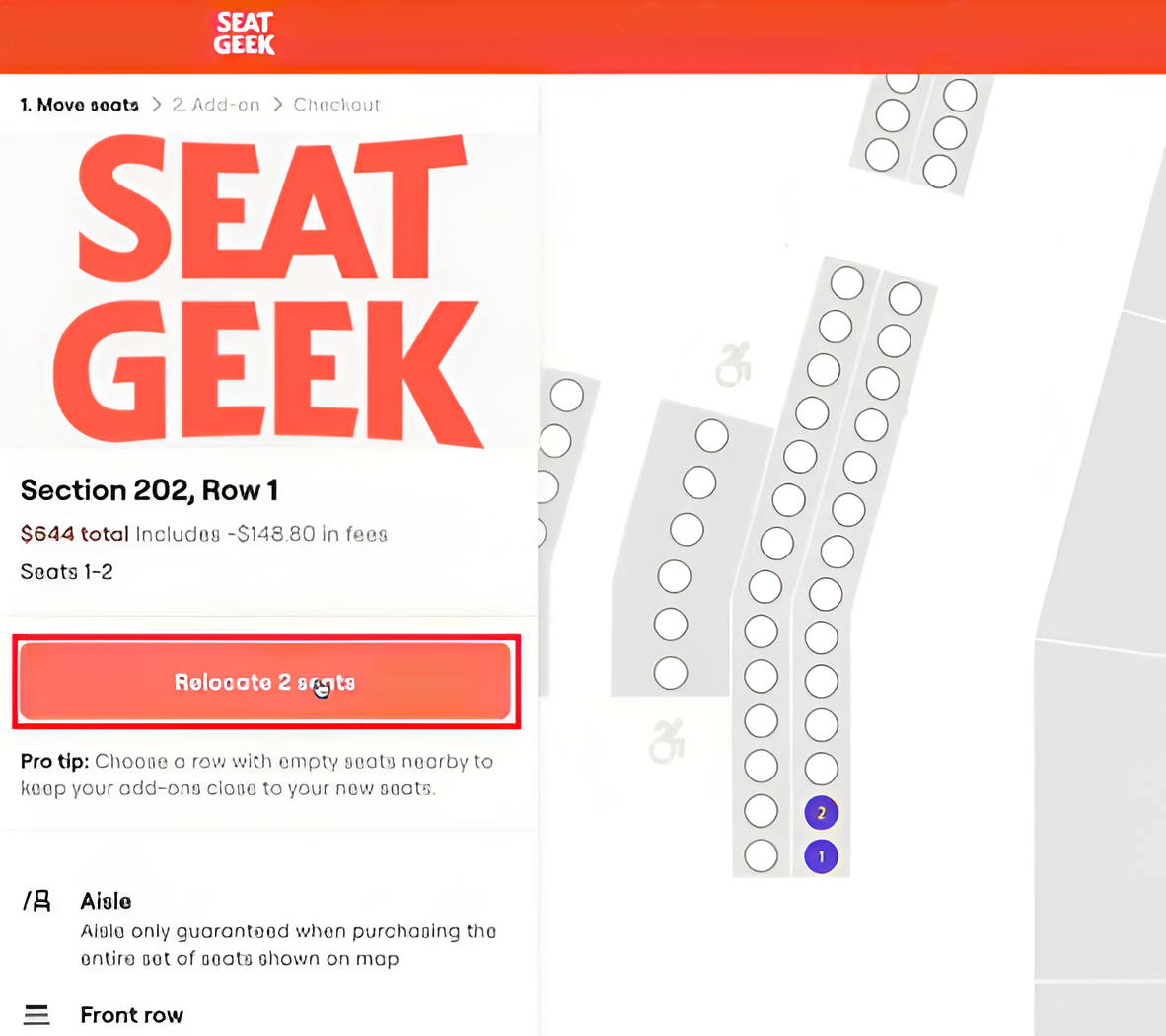 seats selector