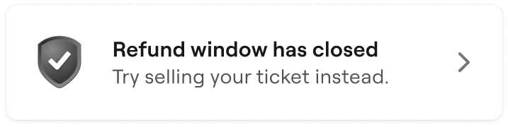 widget de délai de remboursement expiré